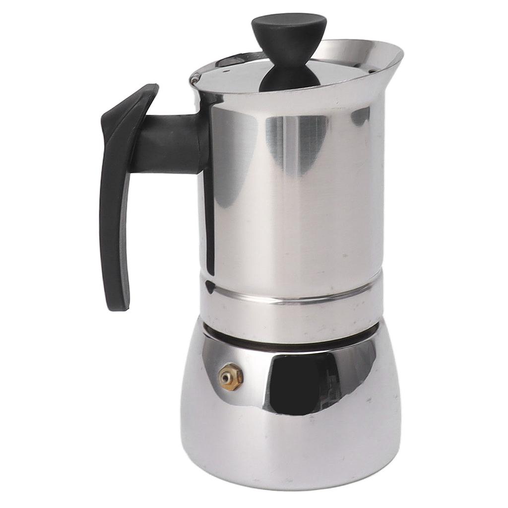 Кофеварка Moka Maker Pot с изолированной ручкой из нержавеющей стали 304, портативная итальянская кофеварка для дома и путешествий 6