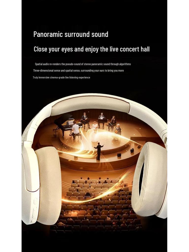 New True Wireless Over-Ear Bluetooth Headphones with High-Fidelity Sound and Long Battery Life for Sports