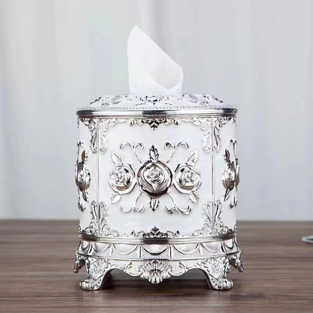 Пластиковый держатель для бумаги Изысканная декоративная коробка Креативная настольная коробка для хранения Спальня