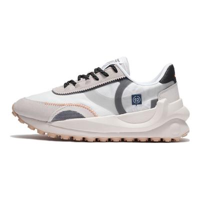 Кроссовки Li Ning Round And Square Durable Breathable Low Top для бега, женские, белые, серые, AGCS014-3