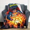 1pc Superhero Cityscape Flannel Throw Blanket - Lightweight Soft Warm All-Season Blanket for Sofa, Bed, Travel, Camping  L1029156