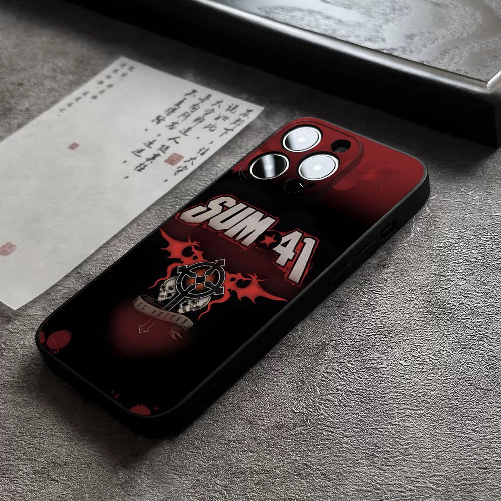 Горячий чехол для телефона S-sUM 41 Для 17 Pro Max Для Iphone 14 16 Pro Max 12 15 11 13 Pro Xr X Xs 8 7 Plus Задняя крышка