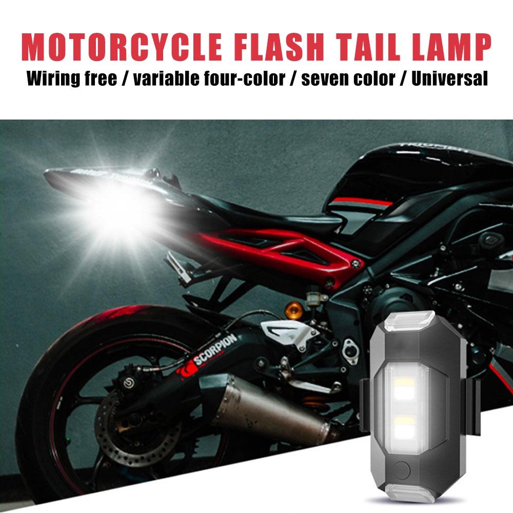 1 Piece 7 Color Drone Strobe Light USB LED Anti-Collision Bike Tail /Model Aircraft Night Flying Mini Signal Flashing Warning Light