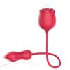 Интимный массажер в форме розы Immortal Flower 5 с 9 режимами всасывания и толчков Красный