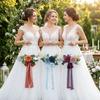 Handheld Wedding Gold Hoop Bouquet Elegant Bridesmaid Floral Hoop Wreath  Anniversary Celebrations