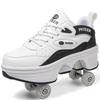 Детские кроссовки на колесах с двойными колесами Кроссовки на роликах для мальчиков и девочек Обувь на роликах Деформационная обувь Обувь для катания на роликах