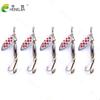 5pcs Fishing Spoon Baits Spinner Bait Lure 7.8CM-8.1G-#6 Metal Lures Spinnerbait Isca Artificial Bait Tackle