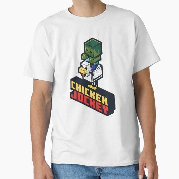 Chicken Jockey Minecraft Classic Tshirt Made In Usaaus Tshirt S2xl