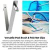 Heavy Duty V Shape Pool Clip Rustproof Stainless Steel Construction Strong Clamping Force Compatible With Skimmers Cleaners Garden Tool