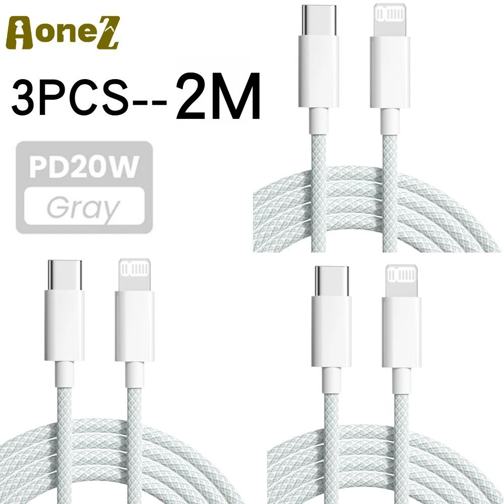 PD 20W USB C Cable for IPhone 14 13 12 11 Pro Max Xs 8 Plus IPad Wire 3A Fast Charging Cord Type C Data Cable for IPhone AONEZ