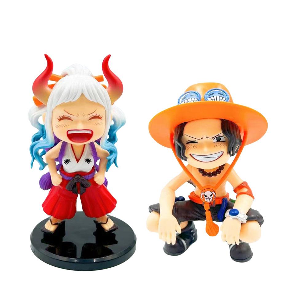 Аниме Фигурка One Piece Сидящий Смеющийся Луффи Фигурки Действия Кавайный Санджи Зоро Фигурка Коллекционные Игрушки Кукла Подарок Модель