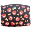 Kyosuke Made In Japan 12 X Carrying Japanese Black Women's Pouch, Approx. 15.5cm, Makeup/Accessories Storage, Case, Pattern, Bracelet, Enkiya, Daruma,