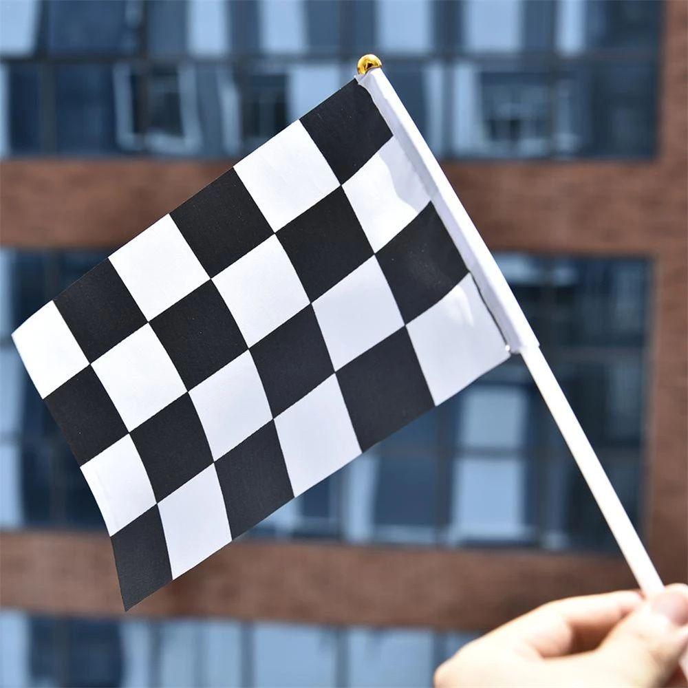 Flag Racing Party Sport Events Check Flag Racing Polyester Flags Waving Flags Racer Checkered Flags