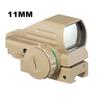 Tactical Reflex Red Green Laser 4 Reticle Holographic Projection Dot Sight Scope Sight Hunting 11mm/20mm Rail Mount