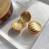 Small Piercing Earring Simple Small Shells Shaped Studs Earring Sweet Cool Party Jewelry Fashion Metal Ear Buckle