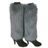 Winter Shop Winter Fashion Women Boot Solid Color Cs Warm Furry Faux Fur Leg Warmers