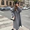 Women's Pink Double-Faced Cashmere Mid-Length Hepburn-Style Coat - 2025 Autumn/Winter Korean Fashion