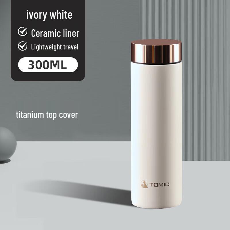 TOMIC Elegant Ceramic Lined 300ml Thermos Bottle
