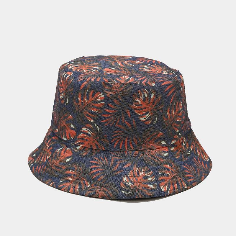 Fisherman's Hat Women's Printed Double-sided Sun Hat Summer Outdoor Travel Foldable Basin Hat