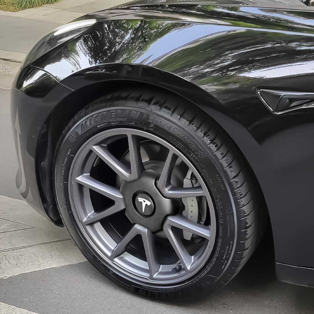 QPVH8 180mm Hight Quality Accessories Wheel Center Hubcap Trim Cover For Tesla Model 3 Model S Model X Model Y 2020 2021 2022 Roadster