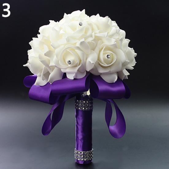 1 букет невесты, свадебная вечеринка, подружка невесты, декор из стразов, искусственный цветок из пенопласта