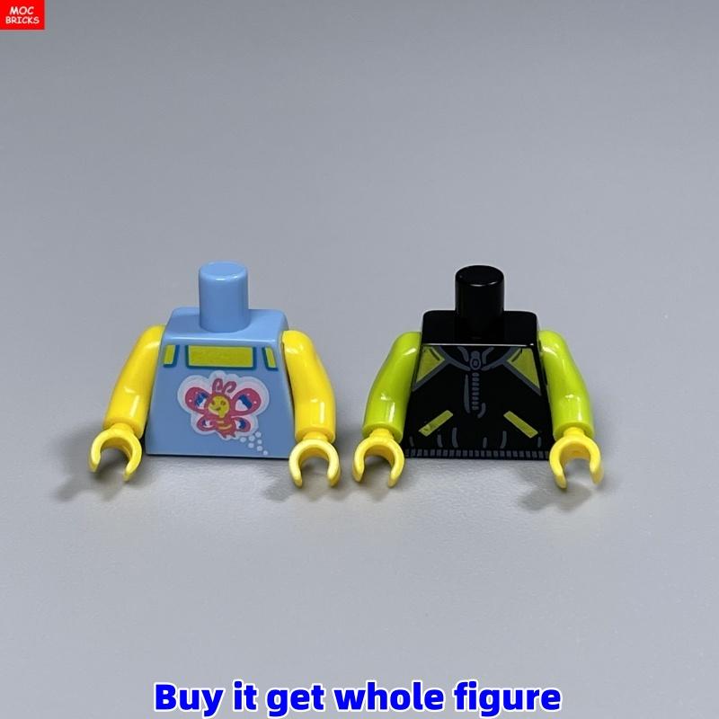 MOC Кубики Профессия 4см Фигурка Туловище художник бариста Мальчик девочка волшебник Строительные Блоки Собирает Детские Игрушки
