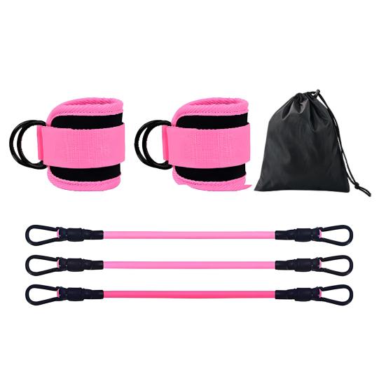 Фитнес ремешок на лодыжку с 3 эспандерами для тренировки ягодиц, тренировки ног, махов назад, ягодиц, отводящих мышц бедра, упражнений для тела, эспандеры для лодыжек с манжетами