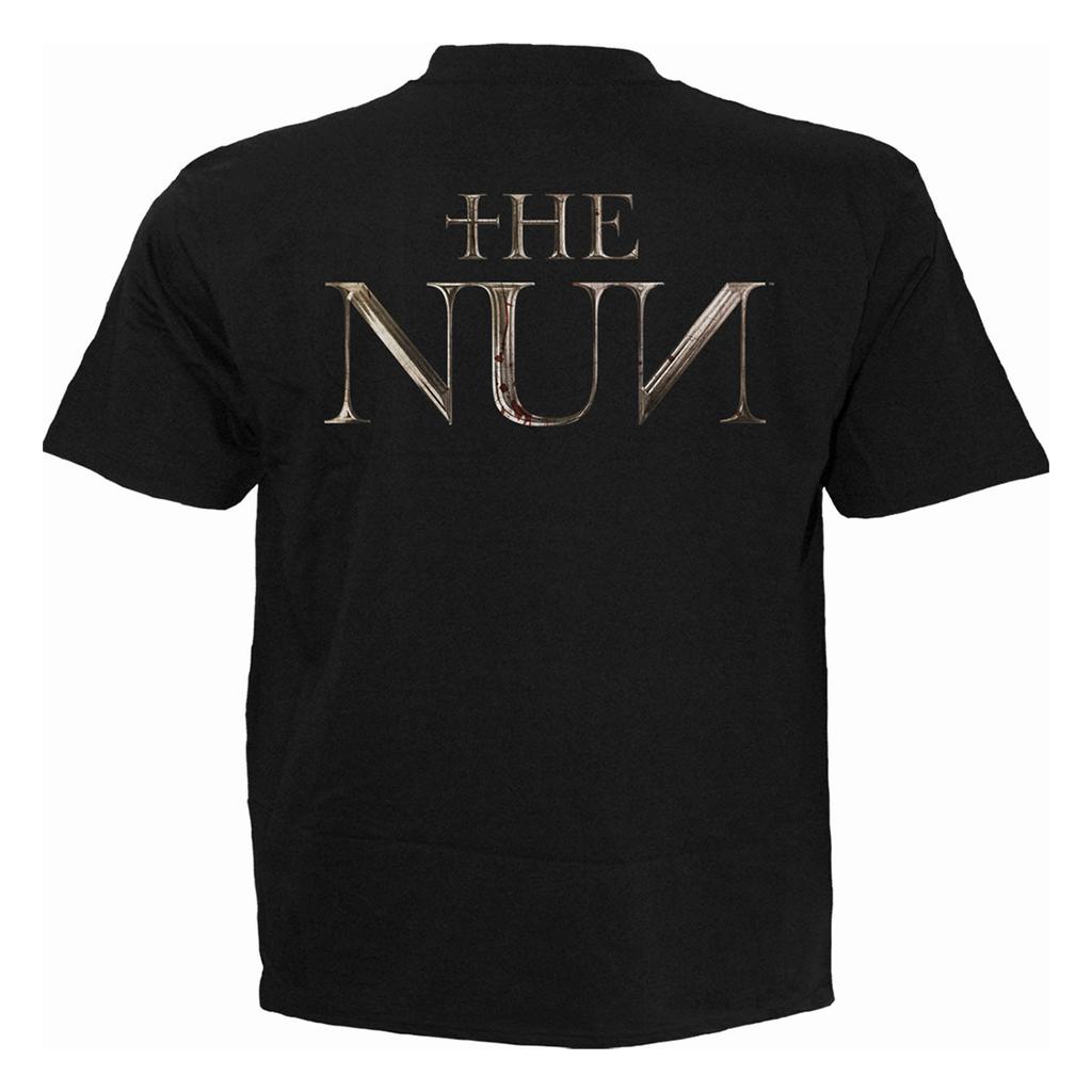The Nun Unisex Adult Skull Illusion Back Print T-Shirt