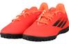 adidas X Speedflow.4 Сетчатые износостойкие низкие футбольные бутсы Красные Детские FY3327