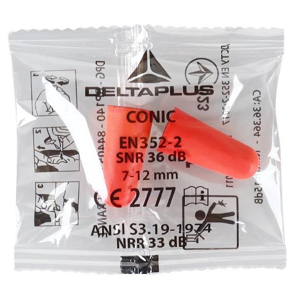Беруши полиуретановые Deltaplus Conic Coral SNR 36 дБ (A12363)