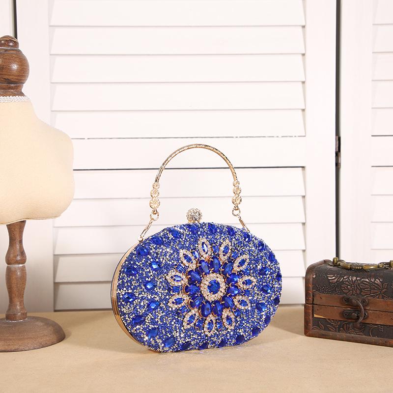 Вечерний клатч «Подсолнух»: Стильная сумка, украшенная бриллиантами, для европейских и американских вечеринок