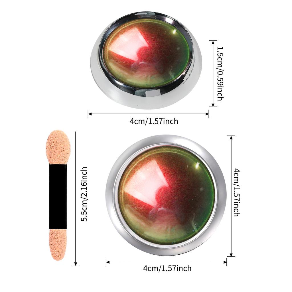 Optical Chameleon Magic Mirror Powder Versatile Color Acrylic Nail Art Glitter Chromium Powder DIY Manicure Decoration Design