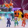3D-печатная фигурка человека-тыквы с подвижными суставами, жуткая фигурка тыквы на Хэллоуин, светящаяся шарнирная модель тыквы, игрушка для украшения рабочего стола, орнамент