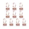 10pcs High Quality Cat Heart Cactus Stationery Book Paper Clip Office Supplies Metal Binder Clips