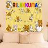 Cute Bear Cartoon Decorative Tapestry Home Wall Decoration Office Living Room Tapestry