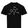 Caffeine Coffee Molecule T-Shirt Skeletal Formula Shirt Graphic T Shirts Retro Streetwear Crew-neck Short-sleeved Men's T-shirt