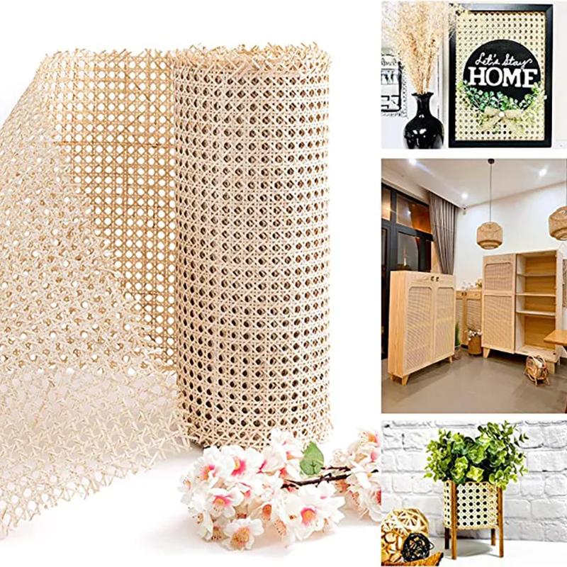 Rattan Octagonal Weaving Decorative Furniture Chair Cabinetry Craft Woven Net Rattan