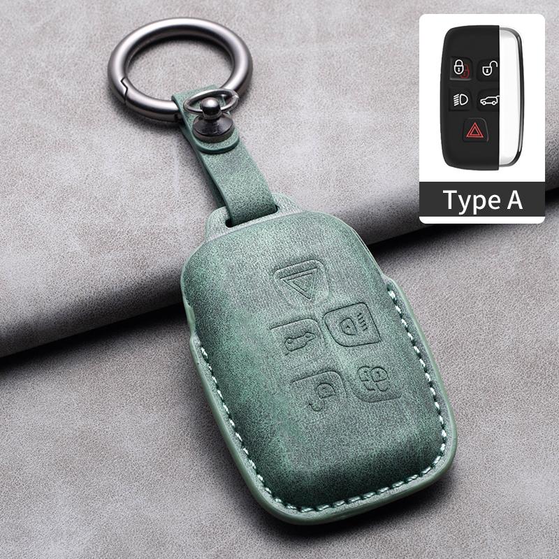 Подходит для Land Rover Range Rover Sport Evoque Freelander Подходит для Jaguar Xf Xj Xe Xjl Xf Натуральная кожа Автомобильный чехол для умного ключа Брелок Авто