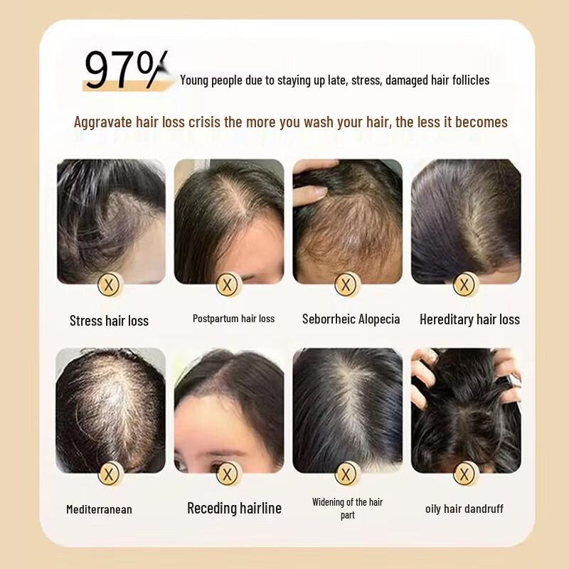 Тонирун Шампунь для роста волос и ухода за черными волосами на травах