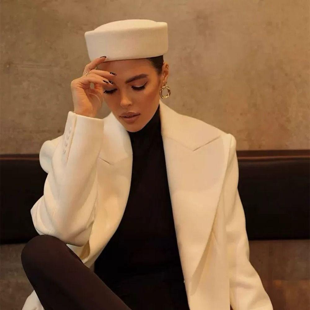 Шляпа для сценического выступления с жестким куполом, формальный берет, новая шляпка-таблетка для вечеринки