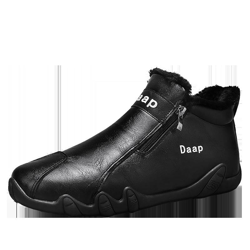 2025 Зима Новая Повседневная Обувь для Мужчин Дизайнерская Легкая Обувь Слипоны для Ходьбы Молния Удобные Формальные Лоферы для Платья Вождения Мокасины