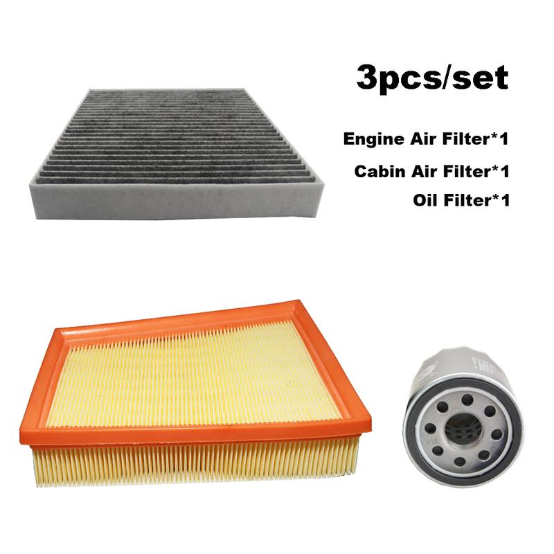 3pcs Filter Set For Buick Encore GX 1.3T 20T PLUS Envista 1.5T Chevrolet Trailblazer Seeker Engine Cabin Air Oil Filter 42712666