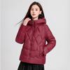 Women's Windproof Lightweight Fluffy Hooded Warm Cold Loose Short Casual Sports High Quality Fabric Jacket Cotton Jacket Coat