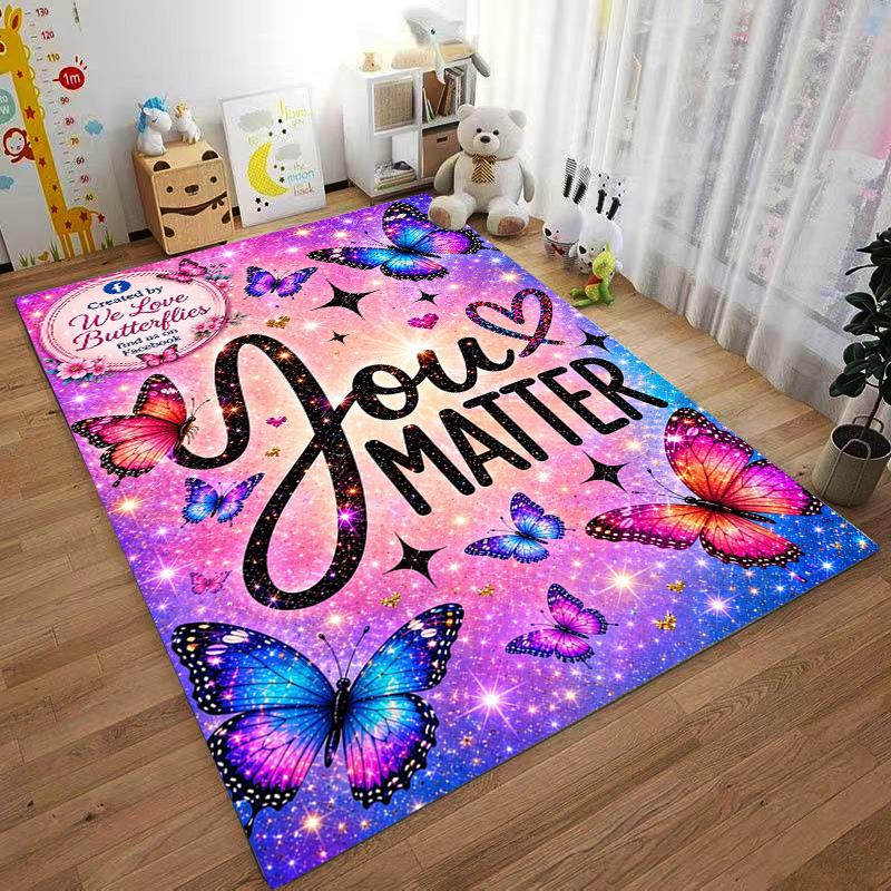 "You Matter Butterfly carpet Set" carpet set (1 duvet cover, 2 pillowcases, duvet not included)