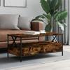 VidaXL Coffee Table Smoked Oak 100x51x45 Cm Engineered Wood 835301