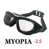 New Adult Myopia Swimming Goggles Large Frame HD Antifog Electroplate Swim Glasses Lenses Swimming Equipm