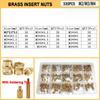 Heat Set Insert Nut Brass Soldering Tips M2 M2.5 M3 M4 M5 M6 Hot Melt Twilled Knurled Molding Injection 3D Printer Inserts Nuts