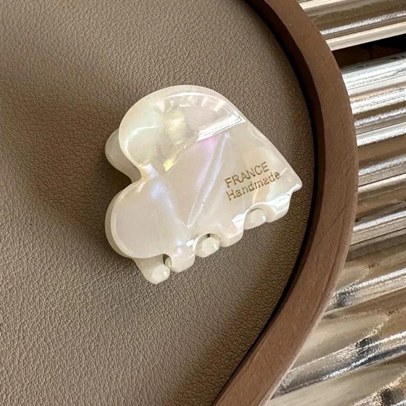 Французский Стиль Женщина Изысканная Версия Маленькие Ацетатные Милые Заколки-Клешни для Волос Барретты Леди Модные Боковые Зажимы Аксессуары для Волос для Девочек