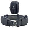 AhhYouMe Tactical Belt with Waist MOLLE Belt and Tool Pouch Black Belt, Airsoft/Work Bag, Loops, Set,