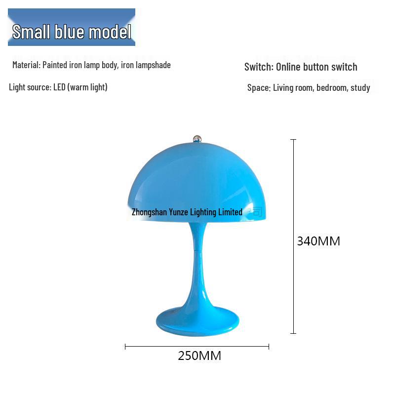 Modern Minimalist Mushroom Table Lamp: Nordic Bedside Light for Warm, Romantic, and Creative Bedroom Decor